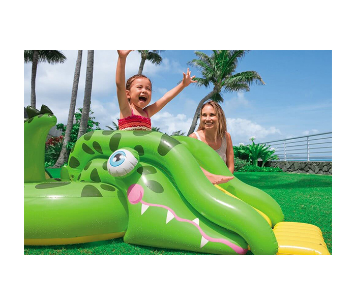 Intex ZX-57132 251 x 140 x 86CM Crocodile Play Centre - Green - Zoom Image 1