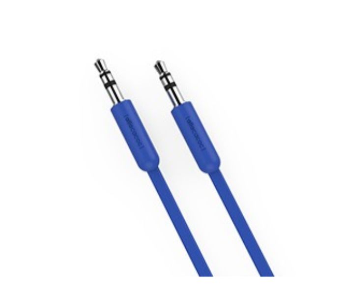 ALLOCACOC 10635BL Flat 1.5 M AUX Cable Blue - Zoom Image