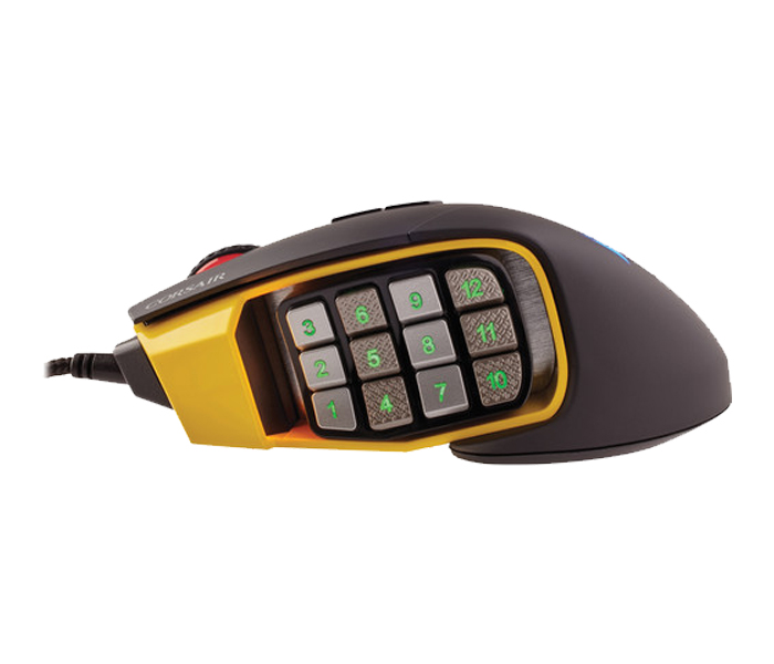 Corsair CH-9304011-NA Scimitar PRO RGB Gaming Mouse - Black & Yellow - Zoom Image 5