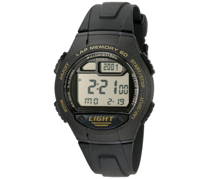 Casio W-734-9AVDF Mens Sports Watch Black - Zoom Image