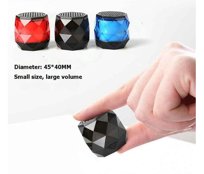 M5 Super Bass Mini Diamond LED Light Changing Bluetooth Speaker - Zoom Image 1