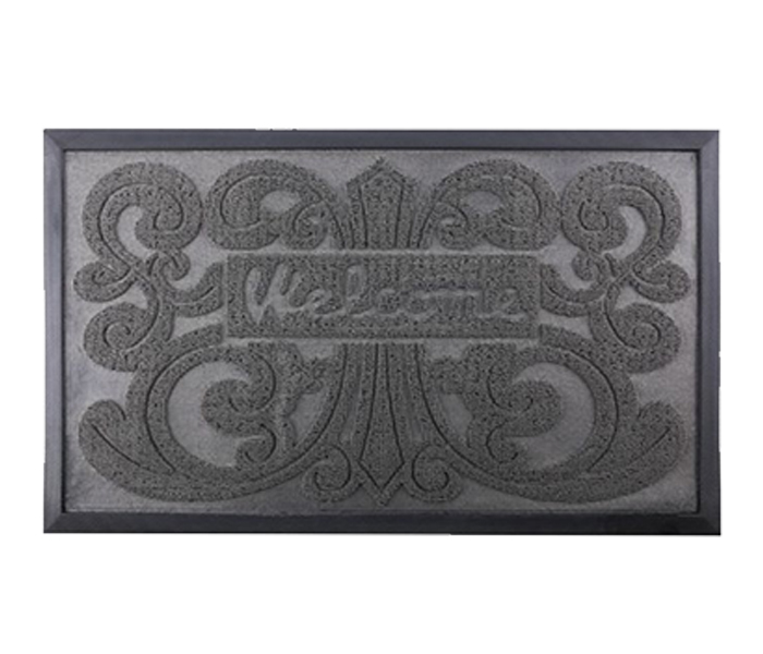 Royalford RF9560 Rectangular Door Mat - 45 x 75cm, Grey & Black - Zoom Image