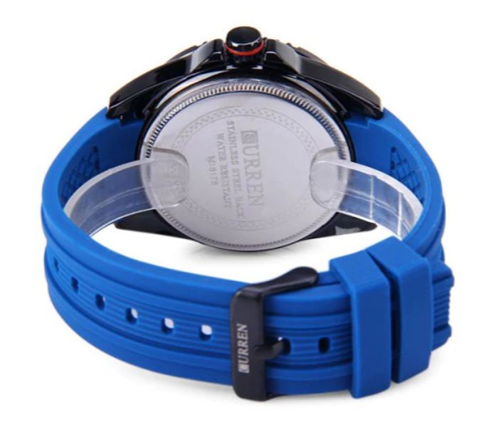 Curren 8178 Analog Quartz Watch For Men Blue - Zoom Image 2