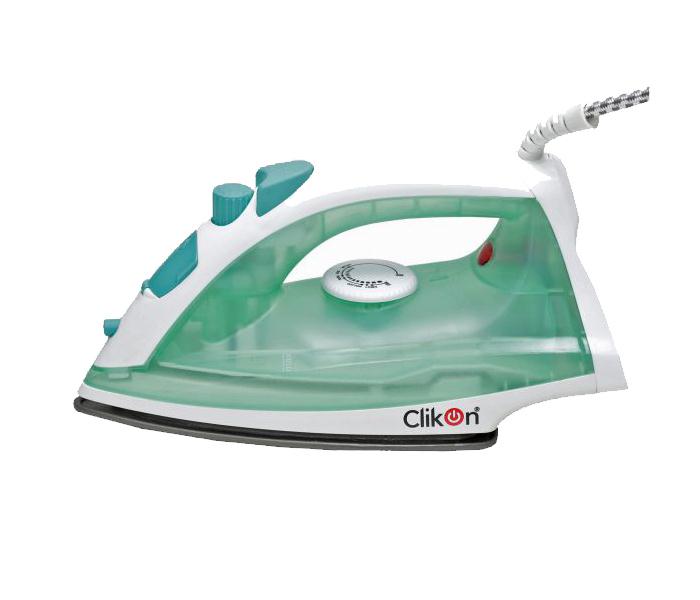 Clikon CK4106 Non-Stick Plate Electric Steam Iron Box with Burst Function - Green - Zoom Image 1