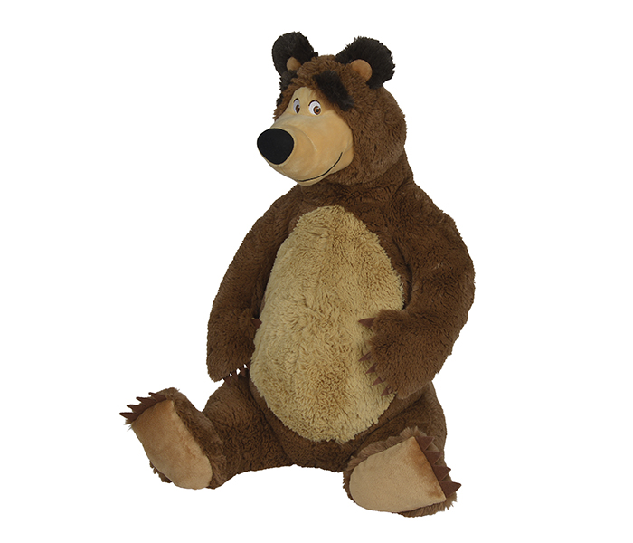 Simba 9309894 50CM Masha Bear Plush Toy, Brown - Zoom Image