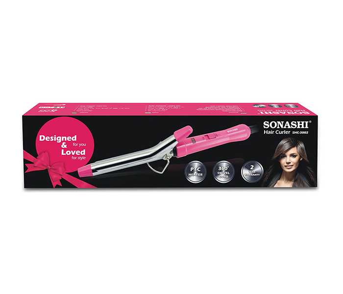 Sonashi SHC-3002 Hair Curler, Pink - Zoom Image 3