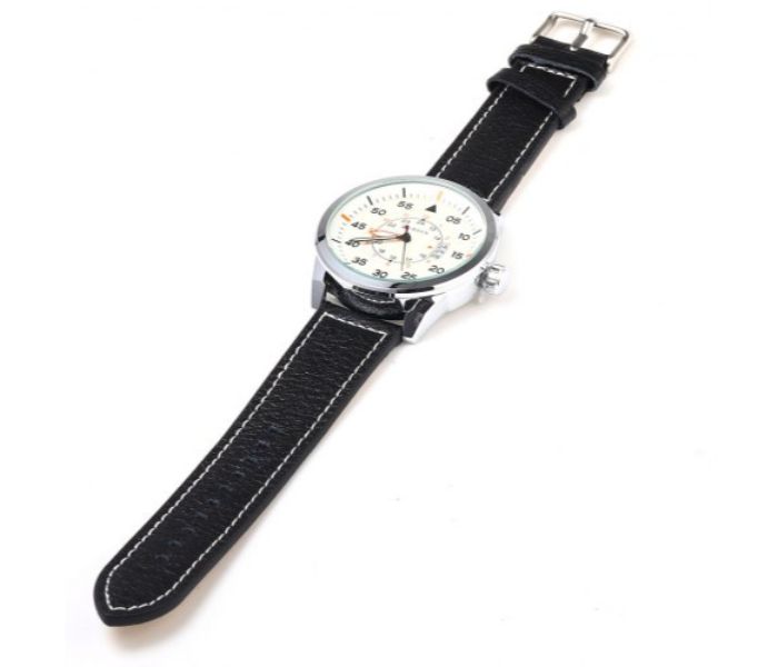 Curren 8210 Casual Analog Quartz Watch For Men Black And White - Zoom Image 3