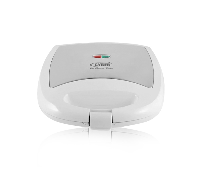 Cyber CYSM-2263 2 Slice Non-Stick Coated Plate Sandwich Maker White - Zoom Image 1