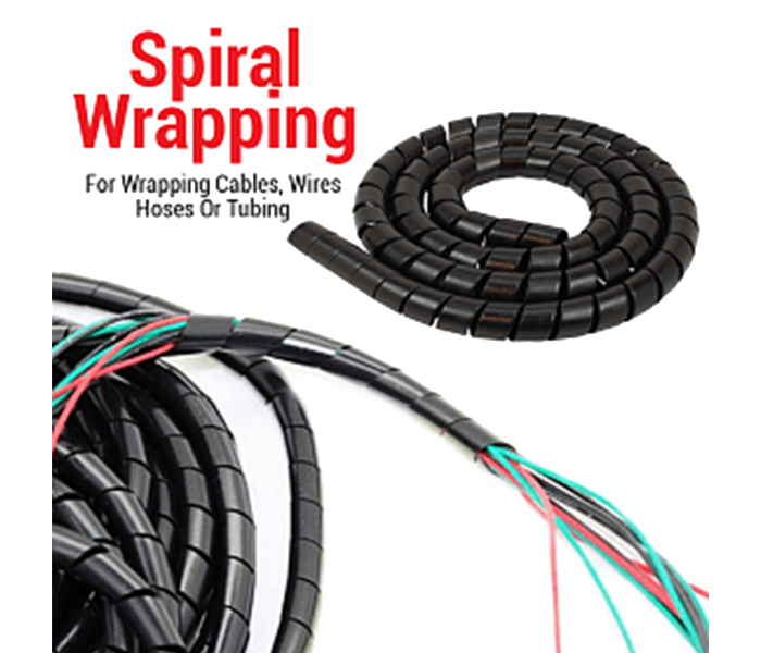 Offal KS12B 10m Spiral Wrapping Cable - Black - Zoom Image 2