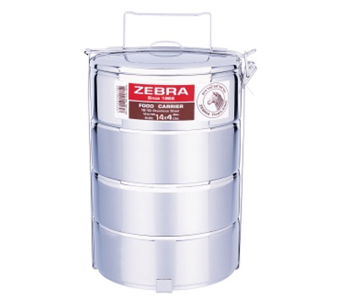 Zebra ZE-150144 Stainless Steel 14 cm Food Carrier Silver - Zoom Image