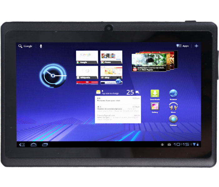 iTouch C703, Tablet 7 inch, Android 4.4.2, 8GB, 512 DDR3, Wi-Fi, Dual Core, Dual Camera, 3G Dongle Black - Zoom Image 2