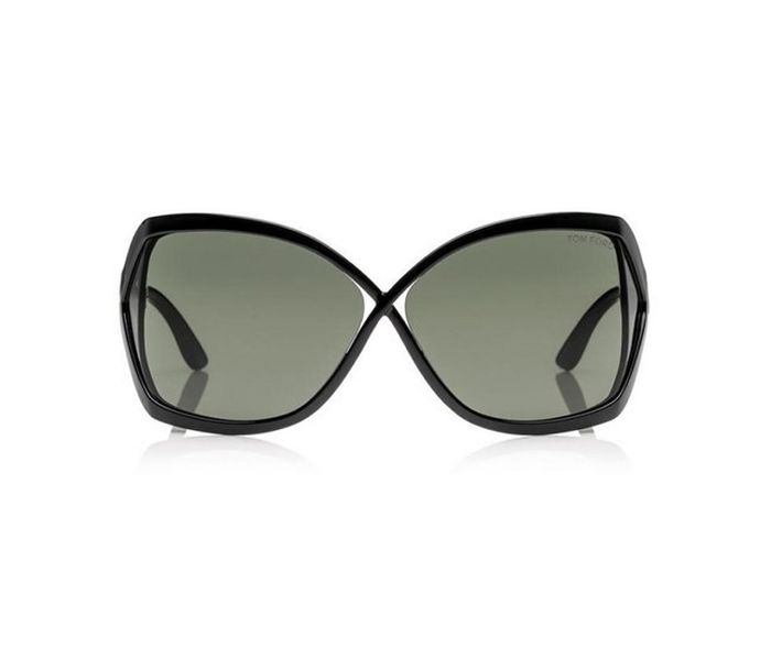 Tomford TF427 01N Julianne Butterfly Black Frame & Grey Gradie Mirrored Sunglasses for Unisex - Zoom Image 3