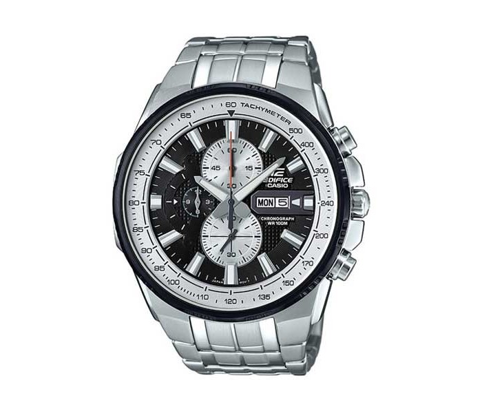 Casio Edifice EFR-549D-1BVUDF Mens Analog Watch Silver and Black - Zoom Image