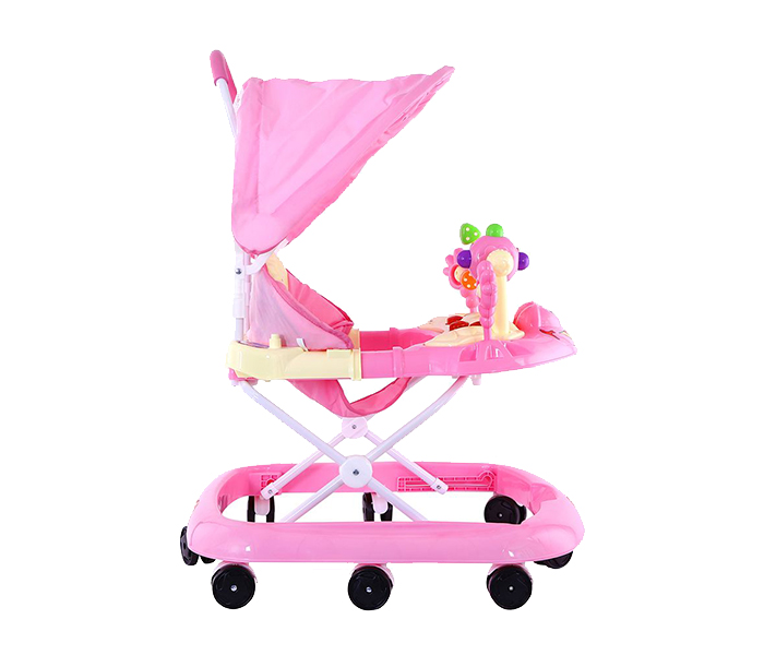 Baby Plus BP6002W Baby Walker with Music - Pink - Zoom Image 1