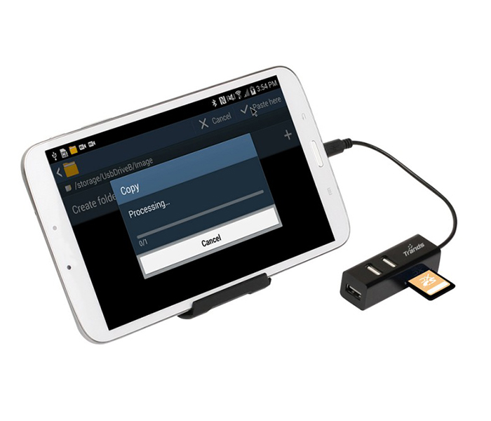 Trands TR-OT1156 Micro USB OTG Card Reader with 2 USB Hub - Zoom Image 3