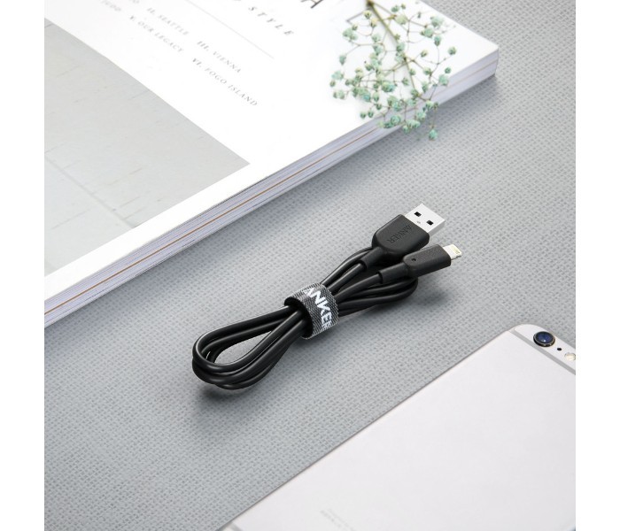 Anker A8432 Powerline II Lightning Cable 3 ft Black - Zoom Image 1