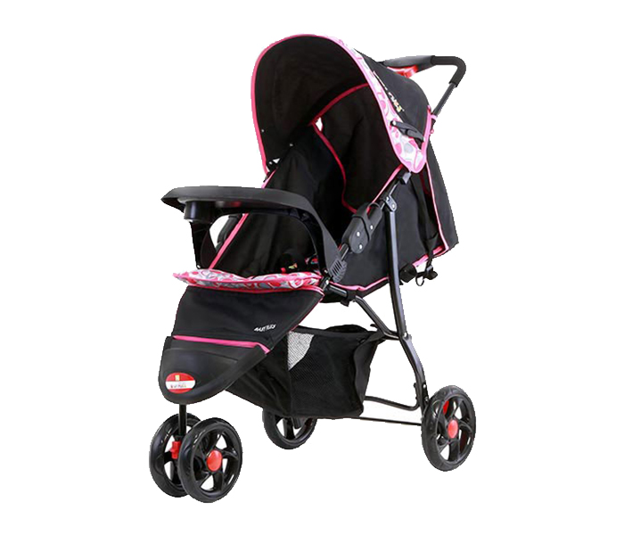 Baby Plus BP7739 Baby Stroller - Red Print - Zoom Image 3