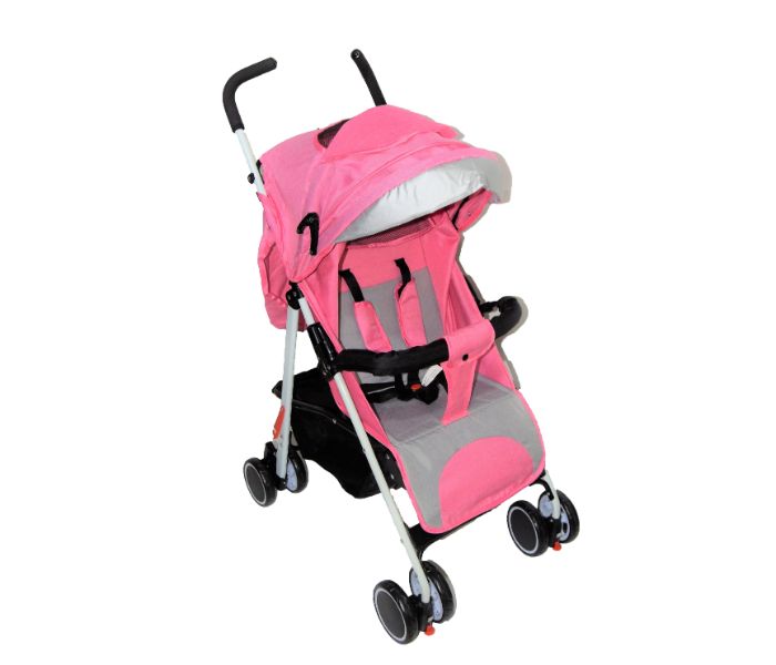 Foldable Baby Stroller AR-136-1 Grey and Pink - Zoom Image 4