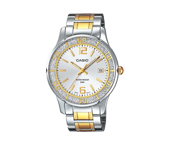 Casio LTP-1359SG-7ADF Womens Analog Watch Silver and Gold - Zoom Image