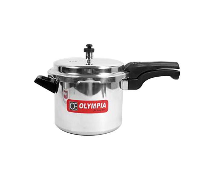 Olympia OE-155 5 Liter Aluminium Pressure Cooker & 2.5 Liter Aluminium Pressure Pan 2 in 1 Combo Set - Zoom Image 2