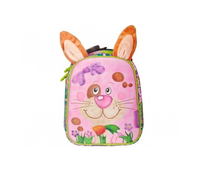 Okiedog 86023 Wildpack Junior Lunch Bag Rabbit W-Eva Front For Unisex Pink And Green - Zoom Image 2