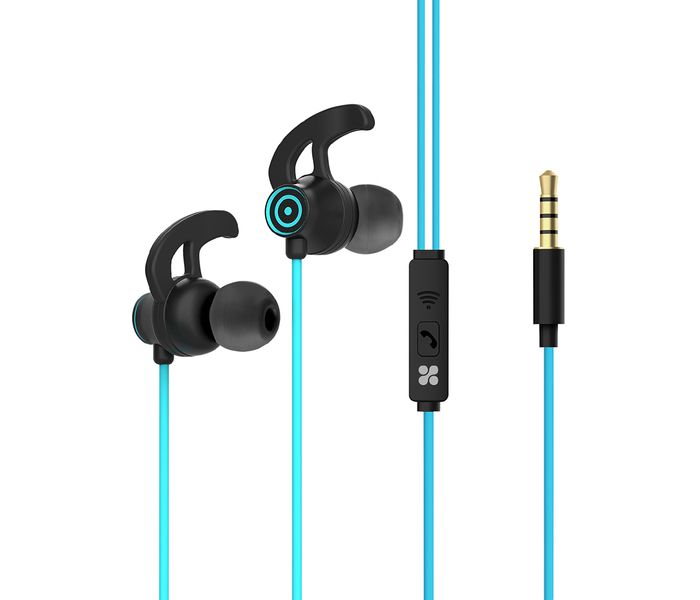 Promate SWIFT In-Ear Stereo Earphones with Microphone - Blue - Zoom Image 5