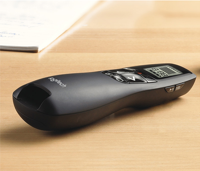 Logitech 910-003506 R700 Wireless Laser Presentation Remote - Black - Zoom Image 3