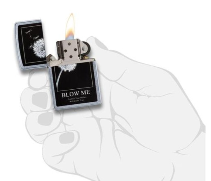 Zippo 29621 207 Wishes Lighter Black and Silver - Zoom Image 2