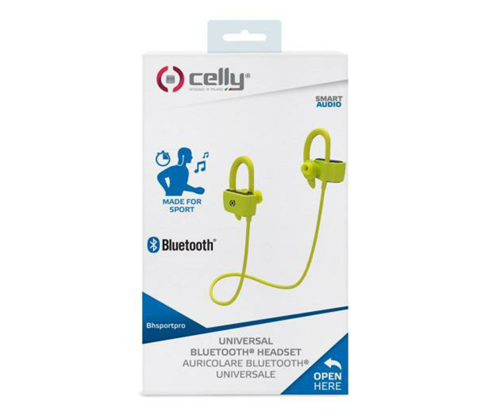 Celly BHSPORTPROYL Universal Sport Pro Bluetooth Earphone - Yellow - Zoom Image 4