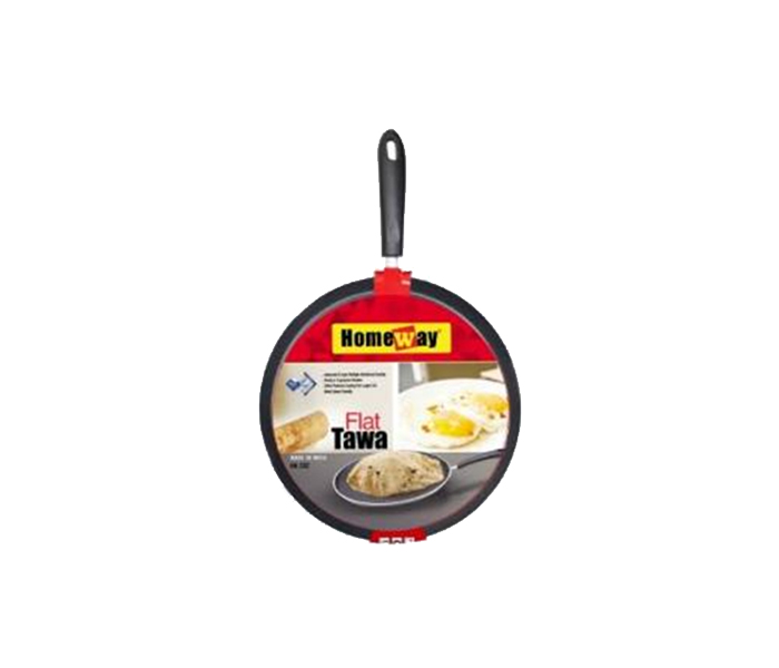 Homeway HW2332 310 mm Flat Tawa with Teflon Coating - Black - Zoom Image