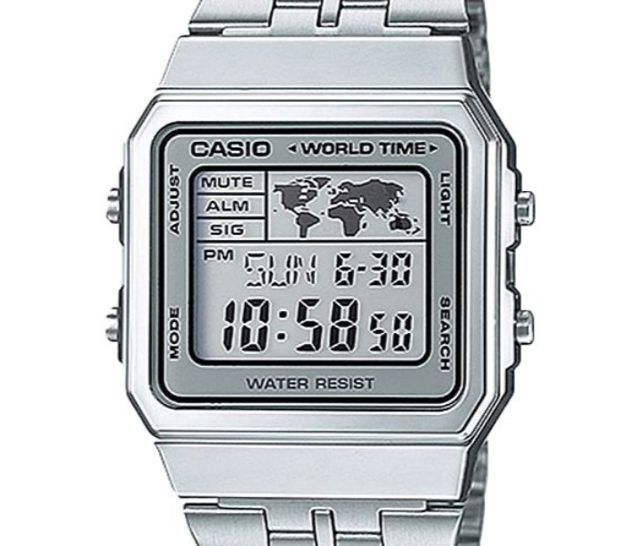 Casio A-500WA-7DF Womens Casual Digital Watch Silver - Zoom Image 2