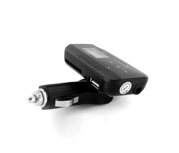 Promate FM12 Wireless In-Car FM Transmitter Adapter Car Kit with USB Car Charging - Black - Zoom Image 6