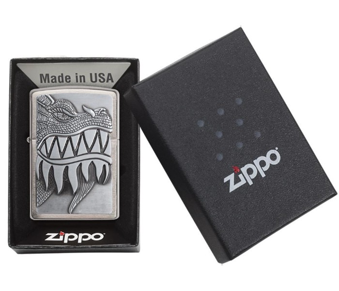 Zippo 28969 Surprise Fire Breathing Dragon Lighter Silver - Zoom Image 3