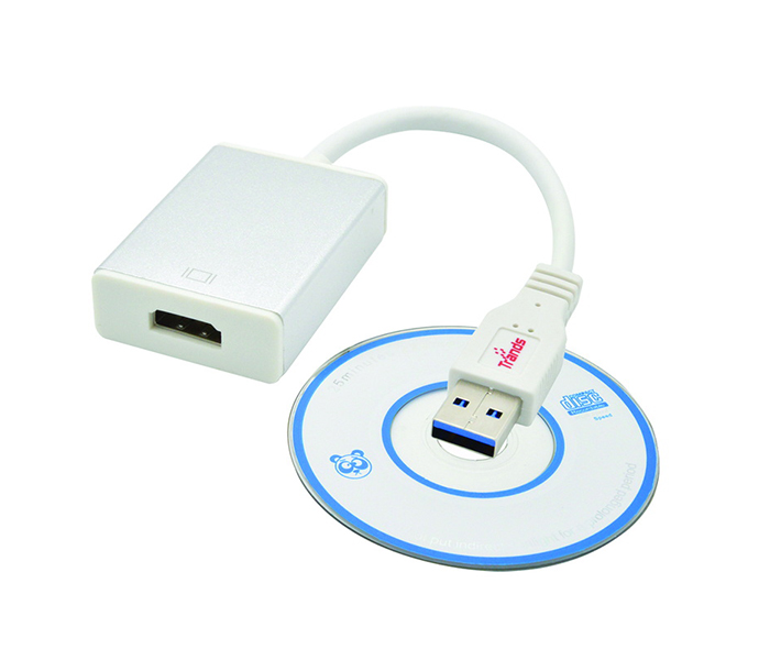 Trands TR-CA036 USB 3.0 to HDMI Female Adapter - White - Zoom Image 3