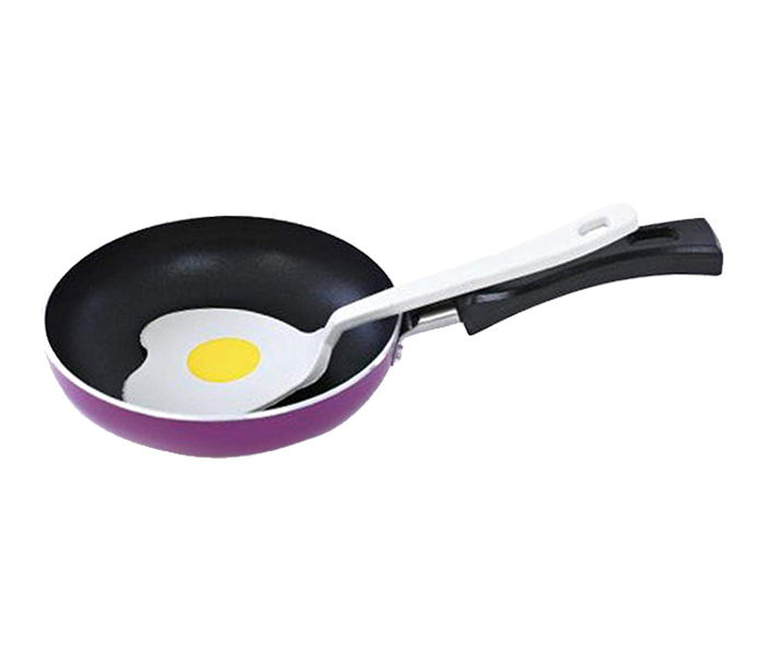 Royalford RF6020 16cm Fry Pan with Spatula - Purple & Black - Zoom Image 3