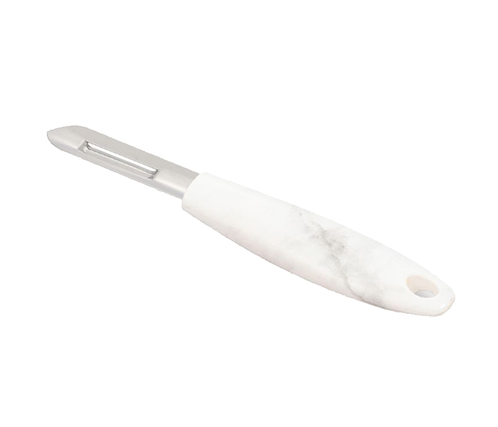 Royalford RF9547 Marble Designed Stainless Steel Swivel Peeler with ABS Handle - White & Grey - Zoom Image 1