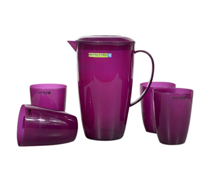 Royalford RF8867 2 Litre Wafer Water Jug with 4 Glasses - Zoom Image