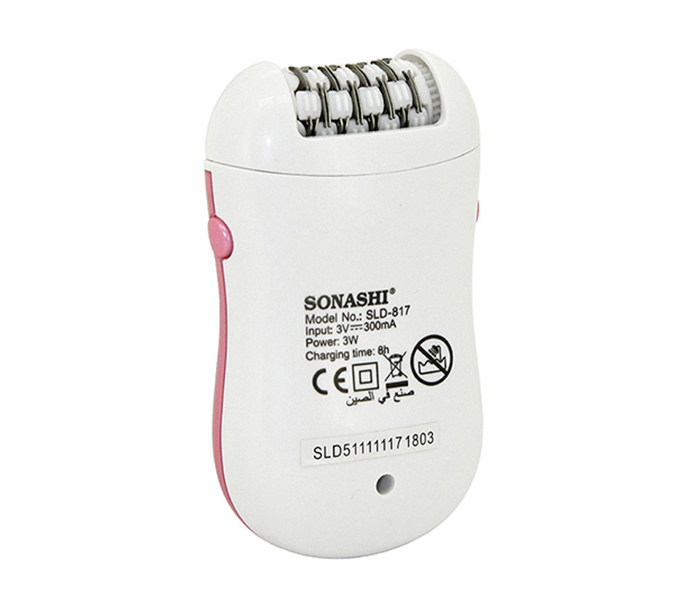 Sonashi SLD-817 Rechargeable Lady Epilator, Pink - Zoom Image 1