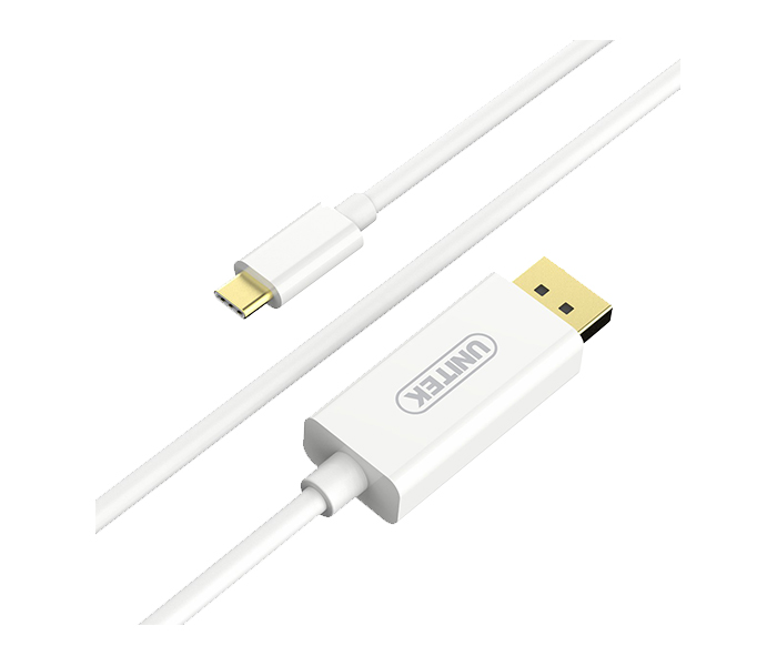 Unitek V400A 1.8M USB3.1 Type-C to DisplayPort Cable - White - Zoom Image 2