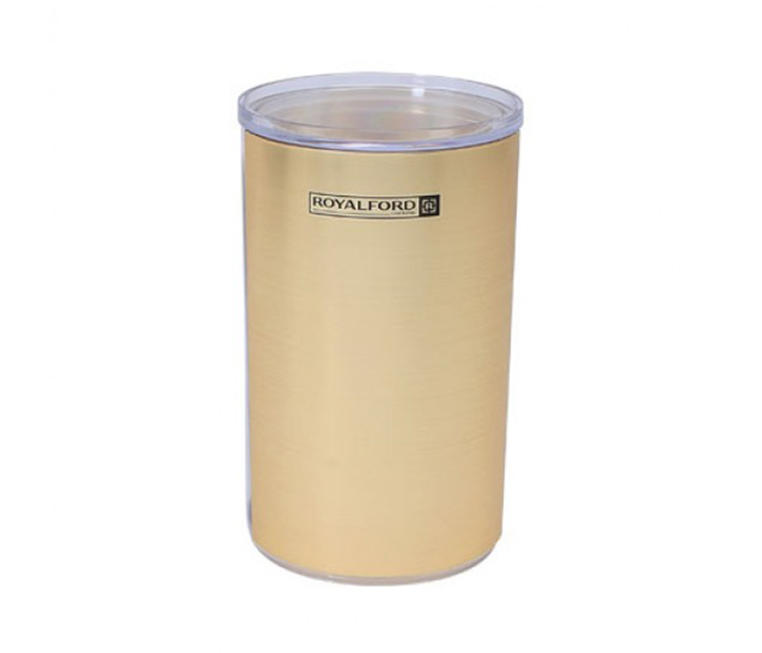 Royalford RF8211 1400ml Solid Gold Acrylic Window Canister - Gold - Zoom Image 1