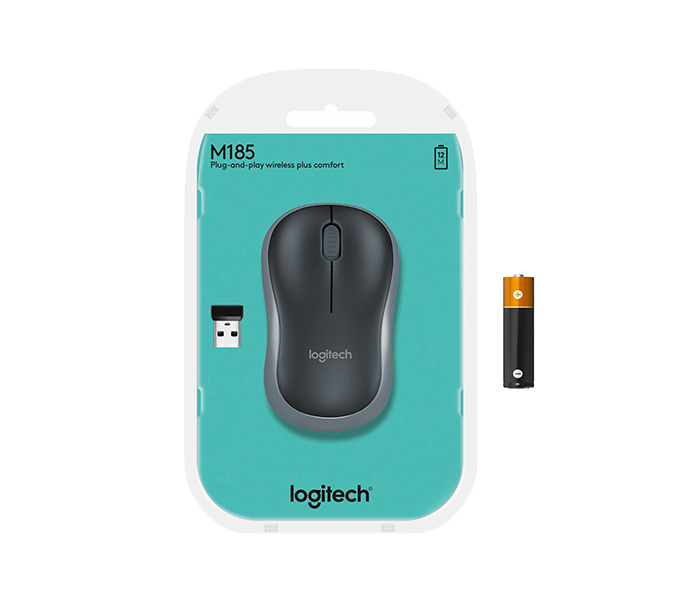 Logitech 910-002236 M185 2.4GHz Wireless Mouse - Blue - Zoom Image 6