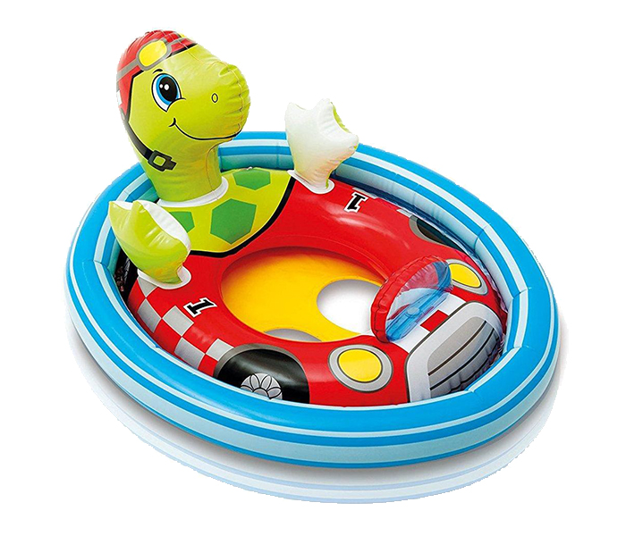 Intex ZX-59570 76 x 58CM Inflatable Turtle See Me Sit Pool Rider - Zoom Image 2