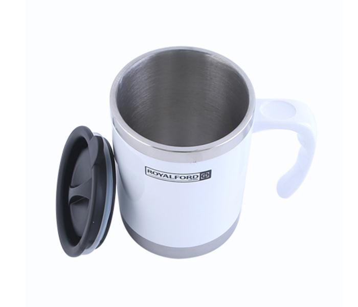 Royalford RF5130 14 oz Travel Mug - White - Zoom Image 1