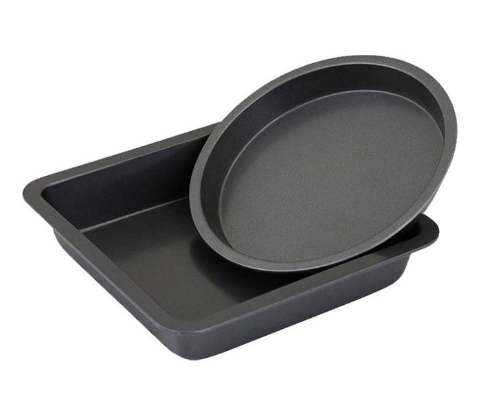 Royalford RF8784 Round and Square Cake Pan Set - 2 Pieces - Zoom Image