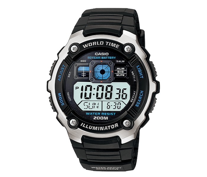 Casio AE-2000W-1AVDF Mens Sports Digital Watch Black - Zoom Image 3