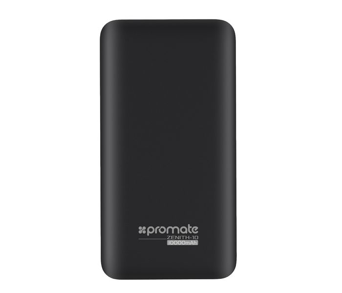 Promate Zenith-10 10000 mAh High Capacity Portable Power Bank with 3.0A Dual USB Output, Black - Zoom Image 9