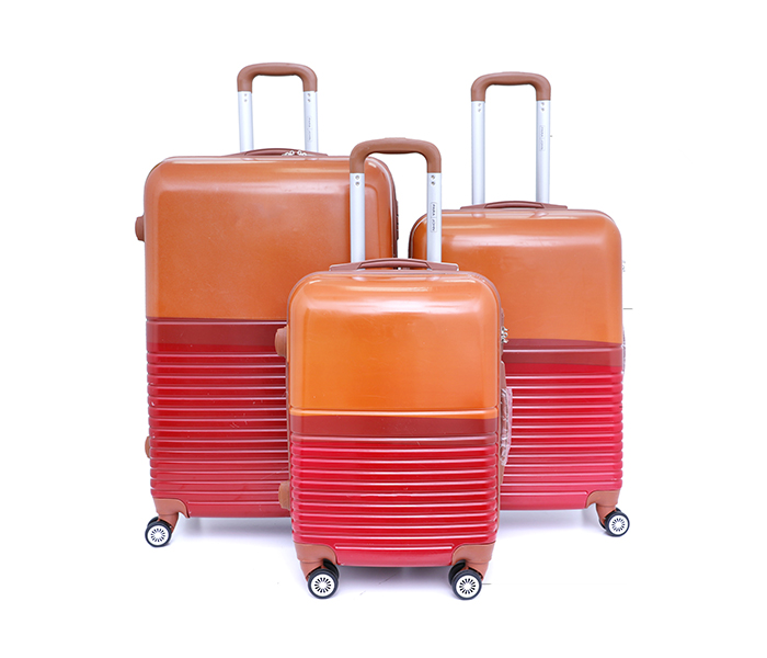 Para John PJTR3107OR ABS Trolley Bag Set of 3 Pieces - Orange & Red - Zoom Image