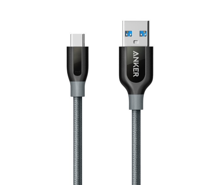 Anker A8168 Powerline Plus USB C to USB A Cable 3ft Grey - Zoom Image 5