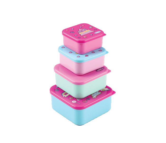 Smily Kiddos SK13001002 4-in-1 Multi Purpose Squad Container - Pink - Zoom Image 1