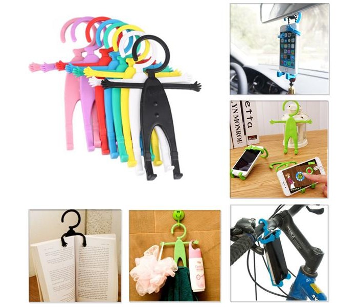 Universal Multifunctional Human Shape Flexible Mobile Holder MH45 Multicolor - Zoom Image 1